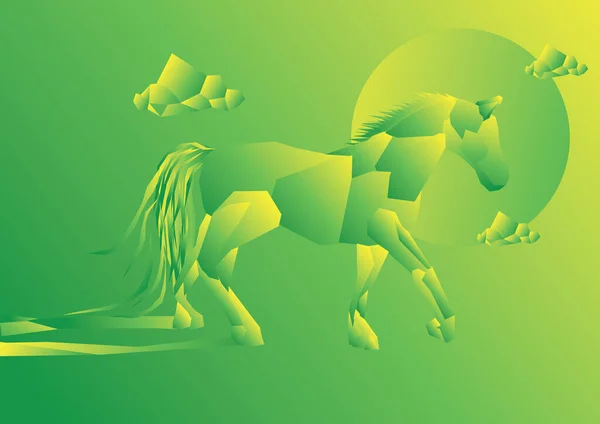 Illustration Vectorielle Dinosaure Forme Dragon — Image vectorielle