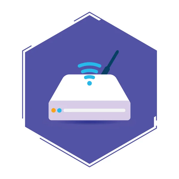 Ilustración Vectorial Router — Archivo Imágenes Vectoriales