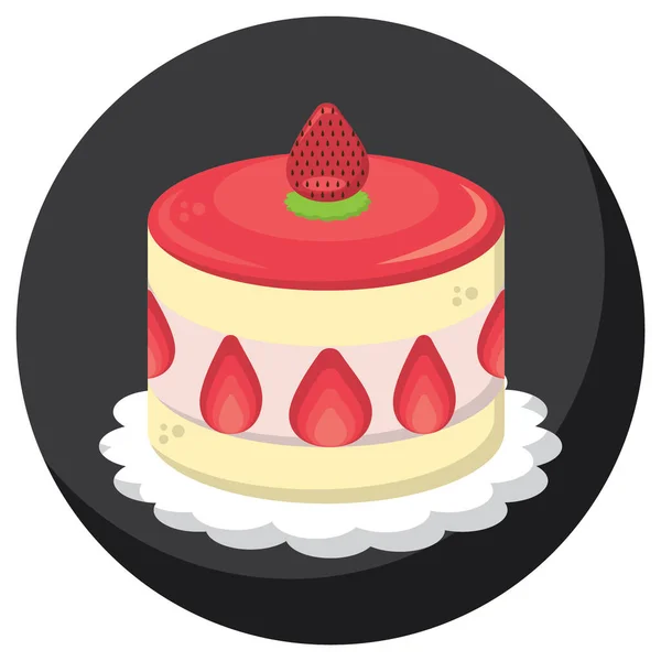 Vector Illustratie Van Cake — Stockvector