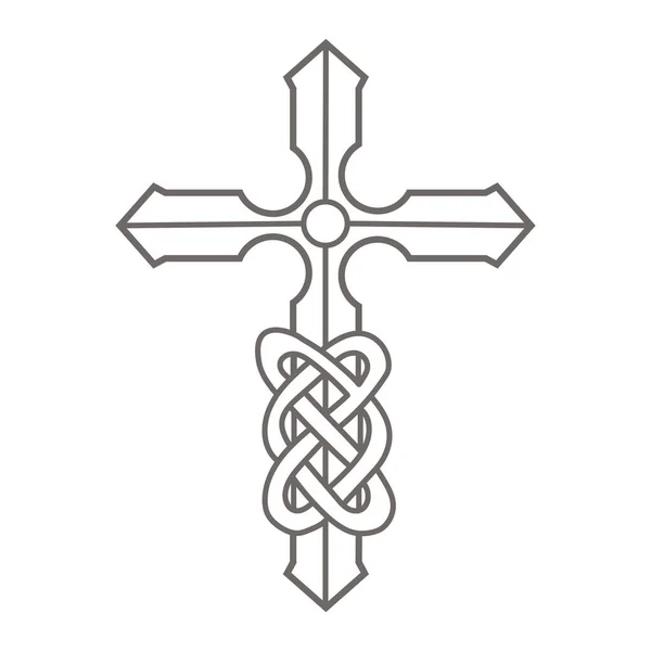 Icône Croix Sainte Illustration Vectorielle — Image vectorielle