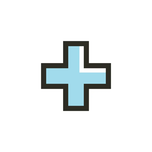 Ιατρικό Λογότυπο Εικονίδιο Εικονογράφηση Διανύσματος — Διανυσματικό Αρχείο