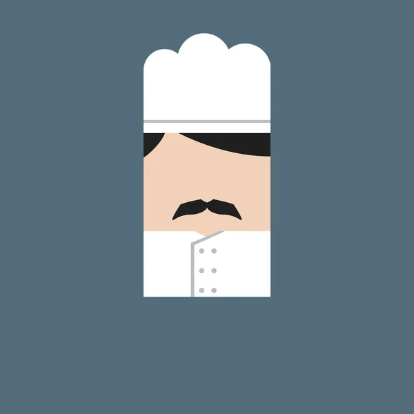 Illustration Vectorielle Homme Coiffé Une Barbe Une Moustache — Image vectorielle