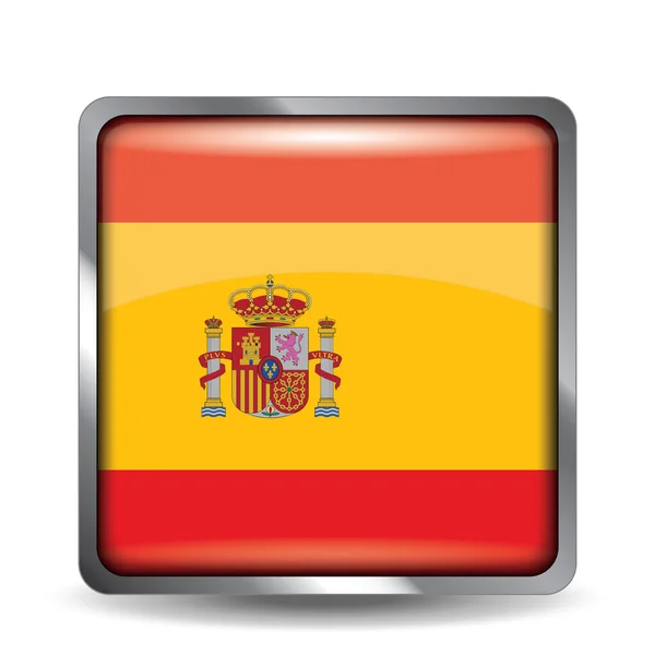 Ilustración Vectorial Una Bandera España — Vector de stock