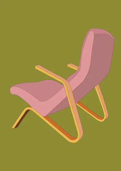 Cadeira Design Ilustração Vetorial — Vetor de Stock