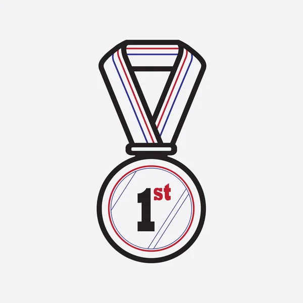 Sport Medalj Vektor Illustration — Stock vektor