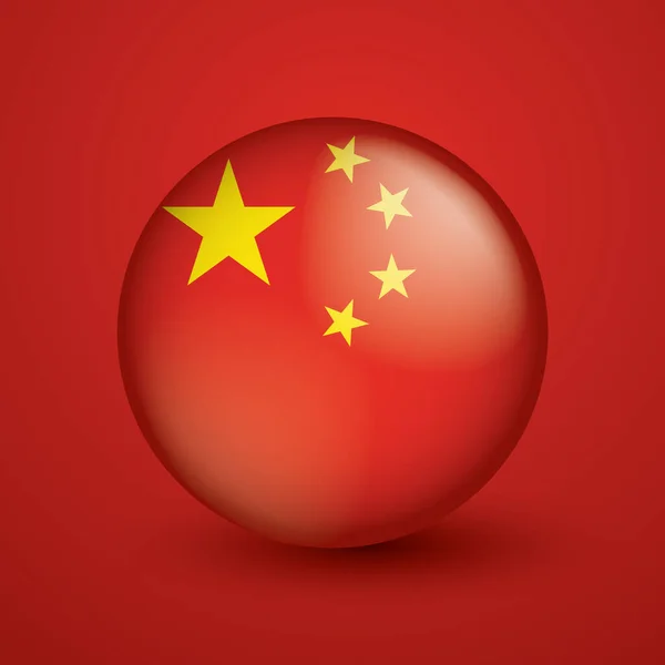 Флаг Китая Векторная Иллюстрация — стоковый вектор