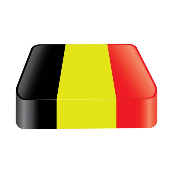 Vektorillustration Einer Belgischen Flagge — Stockvektor