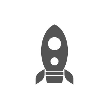roket ikonu vektör illüstrasyonu