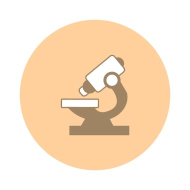 Mikroskop simgesi vektör çizimi