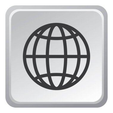 Bir dünya simgesinin vektör görüntüsü