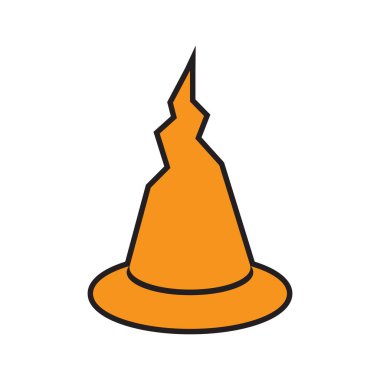  şapka düz simge, vektör illüstrasyonu