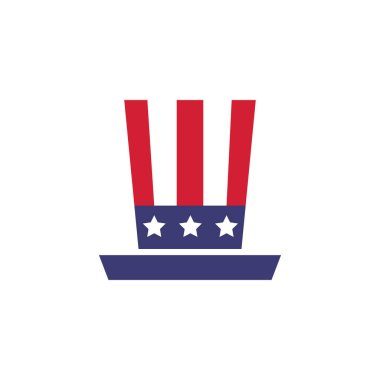  şapka düz simge, vektör illüstrasyonu