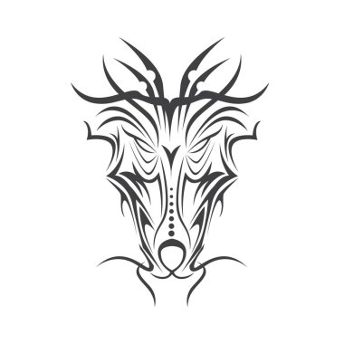 Kabile dövmesi stilize vektör illüstrasyonu