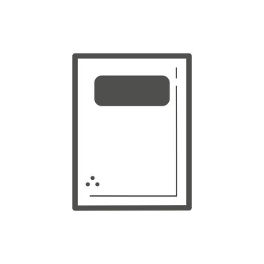 Modern b 'nin vektör illüstrasyonunda pil eksikliği