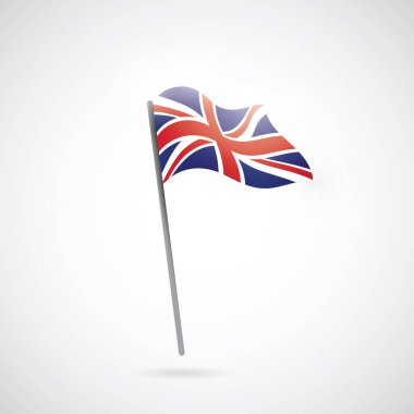 Bayrak simgesinin vektör illüstrasyonu