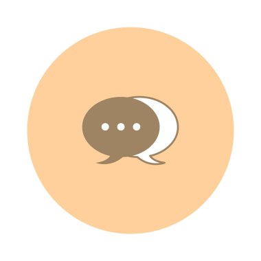 konuşma balonu simgesi, vektör illüstrasyonu