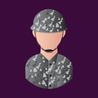 asker, tasarım vektör illüstrasyonu