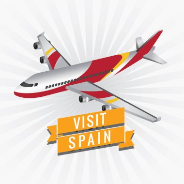 Seyahat simgesinin vektör illüstrasyonu