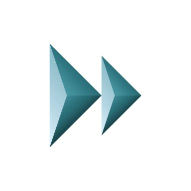 ok simgesi vektörü. düz tasarım biçimi