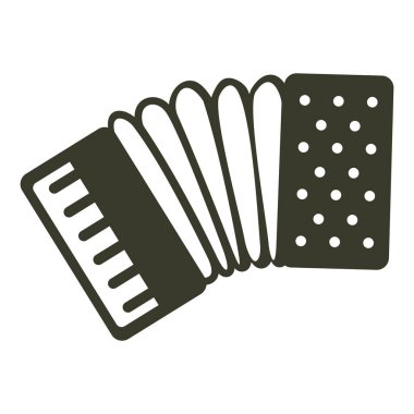 akordeon, tasarım vektör illüstrasyonu