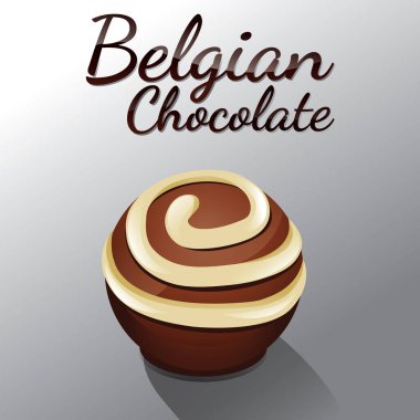 Kalp şeklinde çikolata şekeri.