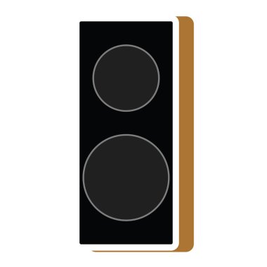 hoparlör düz simge, vektör illüstrasyonu