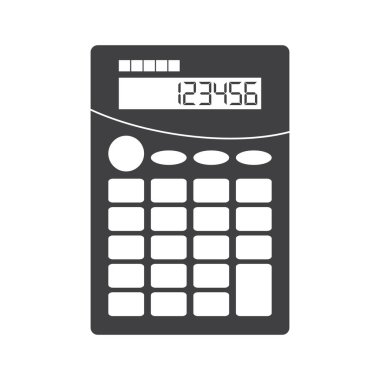 bir hesap makinesi, vektör illüstrasyonu