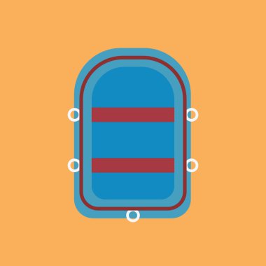 Tekne biçimlendirilmiş vektör çizimi