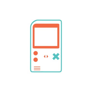 Akıllı telefon simgesi. düz dizayn