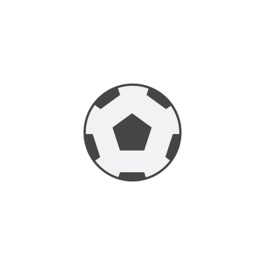 futbol topu simgesi, vektör illüstrasyonu