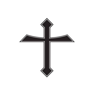 Çapraz tasarım vektör illüstrasyon simgesi 