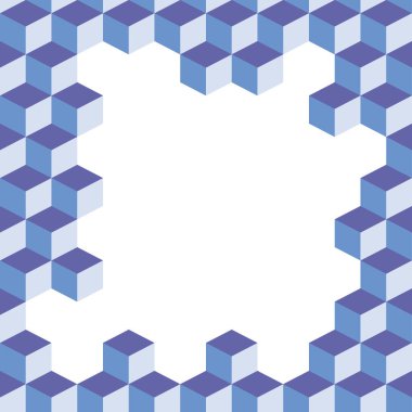 Küp arkaplan biçimlendirilmiş vektör çizimi