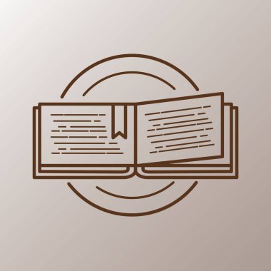 kitap simgesi vektör illüstrasyonu