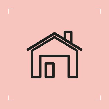 Ev biçimlendirilmiş vektör illüstrasyonu