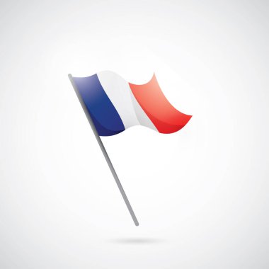 Yunan bayrağı. Beyaz arkaplanda vektör illüstrasyonu