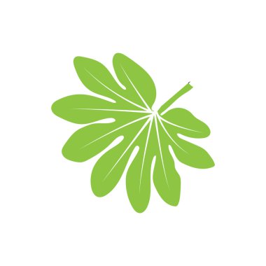 Yeşil bir bitkinin vektör illüstrasyonu