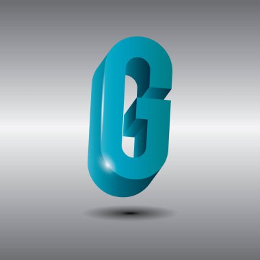 Mavi yazı tipinin vektör illüstrasyonu