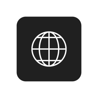 Dünya simgesinin vektör illüstrasyonu