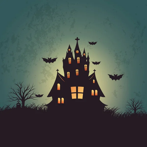 Sfondo Halloween Disegno Vettoriale Illustrazione — Vettoriale Stock
