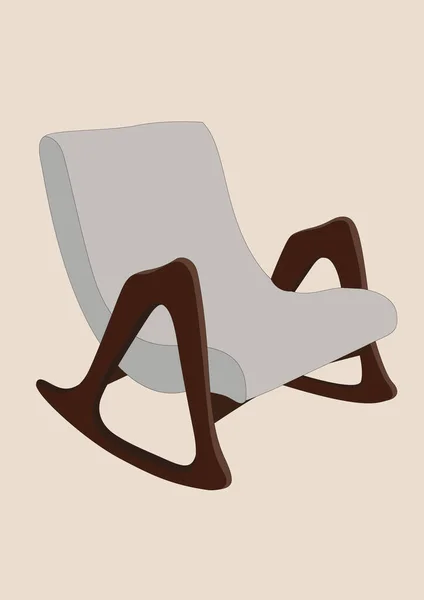 Rocking Chair Illustration Vectorielle Design — Image vectorielle