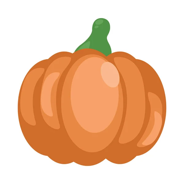 Icono Calabaza Estilo Dibujos Animados Ilustración Vectorial Aislado — Archivo Imágenes Vectoriales