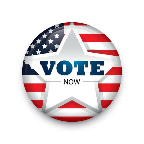 Stemmen Verkiezing Verenigde Staten Vector Illustratie — Stockvector