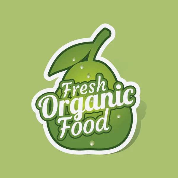 Design Alimentos Orgânicos Ilustração Vetorial Eps10 Gráfico — Vetor de Stock