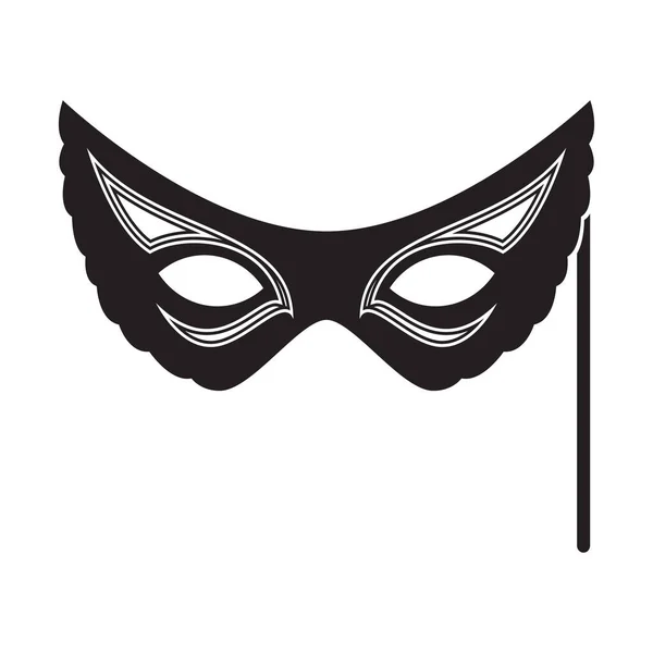 Karnevalová Maska Vektorová Ilustrace — Stockový vektor