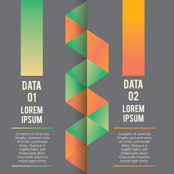 Info Graphic Template Vector Illustration — Stock Vector