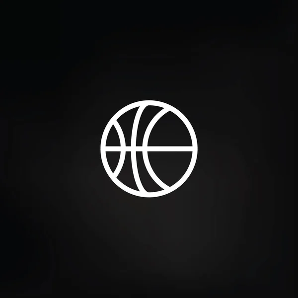 Icona Della Palla Basket Illustrazione Vettoriale — Vettoriale Stock
