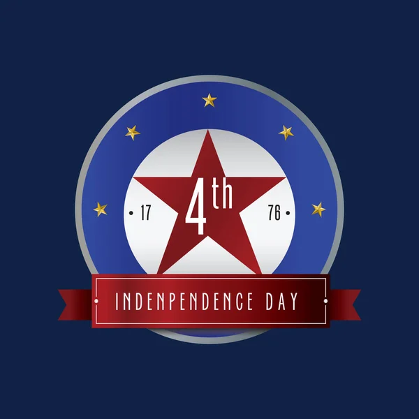 Usa Independence Day Label — Stock Vector