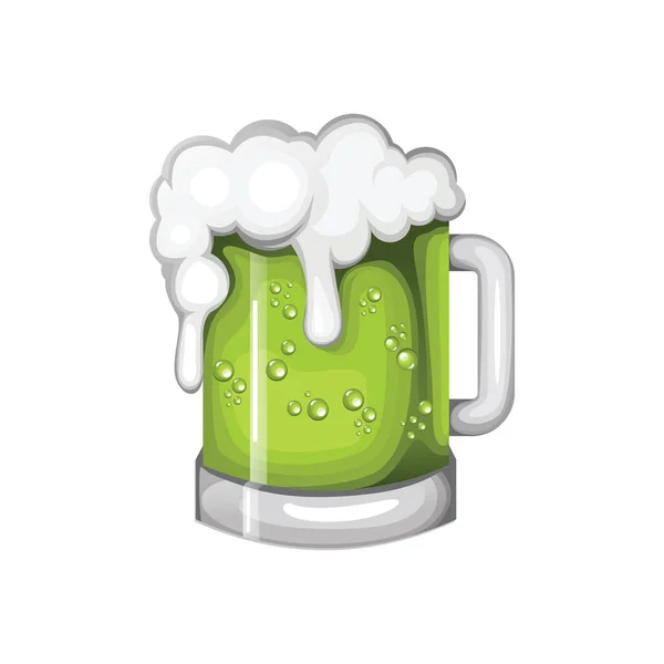 Icono Plano Cerveza Ilustración Vectorial — Vector de stock