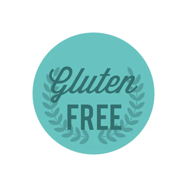 Gluten Free Label Design Vector Illustration — Stock Vector