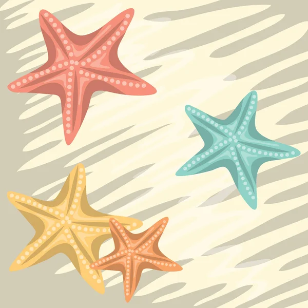 Estrella Mar Icono Plano Vector Ilustración — Vector de stock